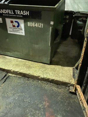 TBG had pressure washed the trash dumpster at a restaurant  and cleaned  all dirt and grease.