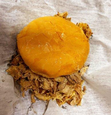 Chipped Pork Sandwich ($6.47 inc tax) Try their very own in house mild sauce