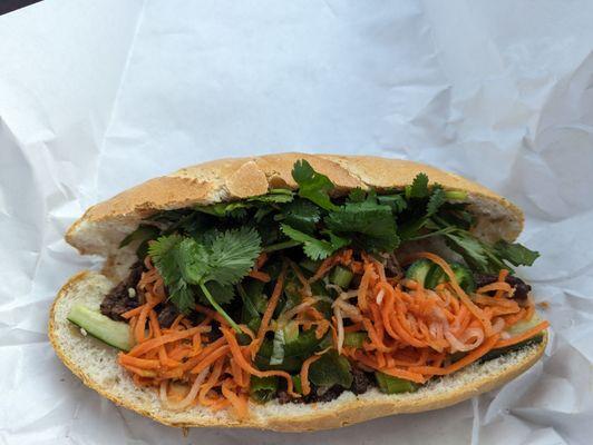 Grilled pork banh mi