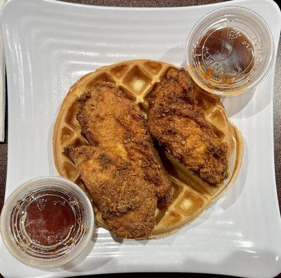 Honey Hot Chicken and Waffles