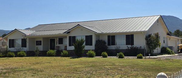 Metal roof