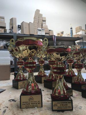 Awards done by National City Trophy