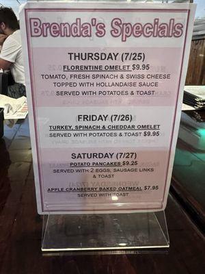 July 26 2024 weekend specials