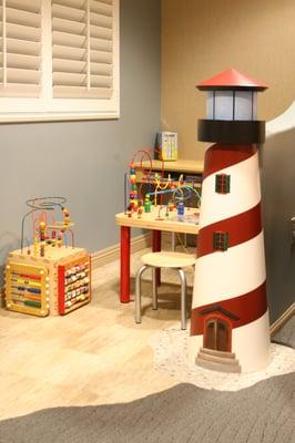 Children's play area, we want children to enjoy their visit to our office!