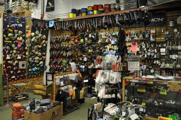 Largest selection of climbing and mountaineering gear in Portland.