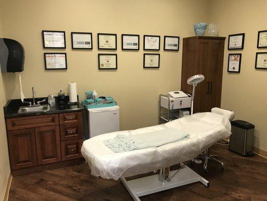 Permanent makeup room