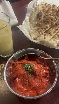 Chicken Tikka Masala with naan