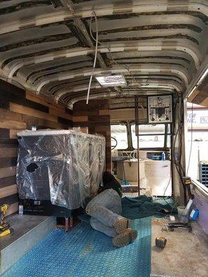 We are converting a old Grumman milk truck to a wine truck experience.  It belongs to Augustine Wine Bar out of Sherman Oaks, Ca.