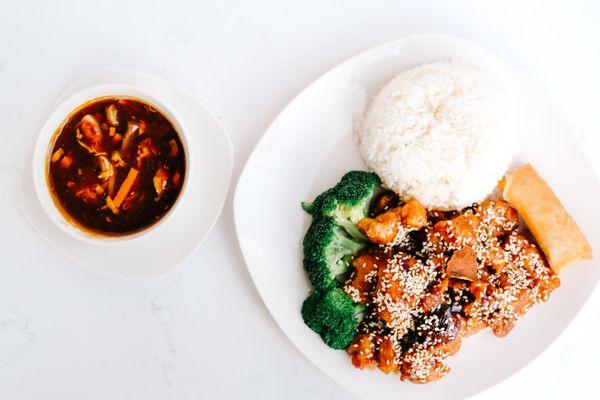 crispy chicken with sesame