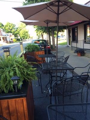 Outdoor seating area