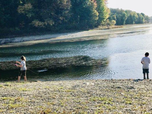 At the lake