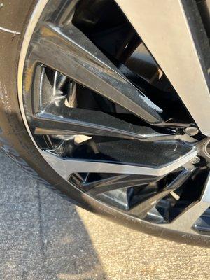 Tire shine all over wheel