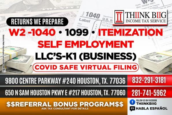 Thiink Biig Income Tax Services