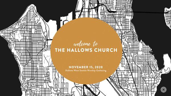 Join us for Sunday worship in person (by pre-registering at www.hallowschurch.org) or online via our livestream to YouTube and Facebook.