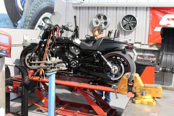 BEM has a complete on sight motorcycle service, upgrade and customizing area for every make and model Call us at 561 748 2926.