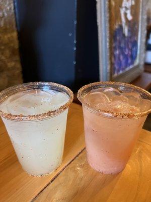 Jalapeño and guava margaritas