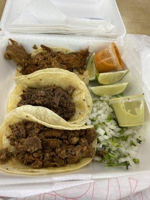 Fajita carnita barbacoa tacos