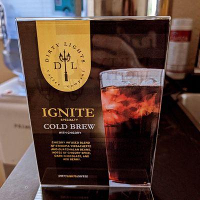 The coffee here is incredible, you absolutely must try the Ignite Cold Brew from Dirty Lights Coffee Company served here!