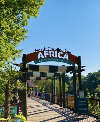 North Carolina Zoo Africa Entrance Bridge