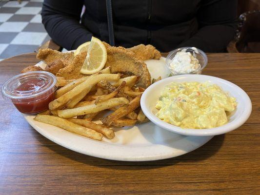 2 piece catfish platter