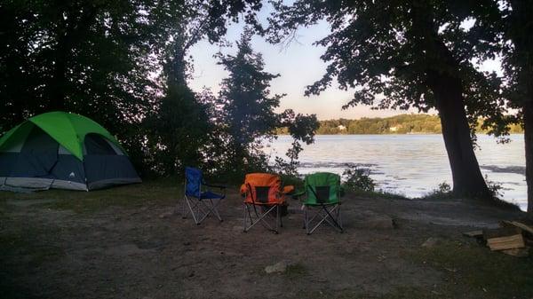 Quite the view for the evening. No mosquito in site too so perfect  night.