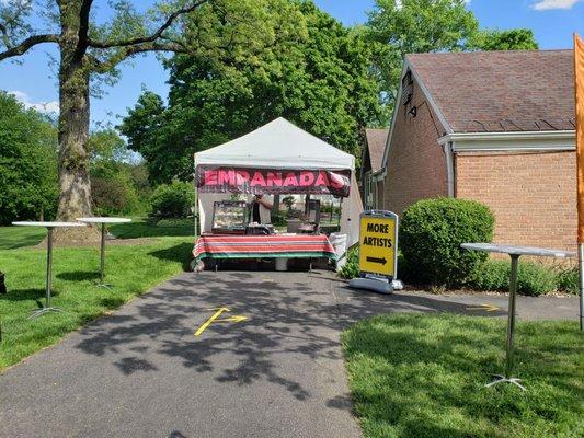 Empanada stand at the end