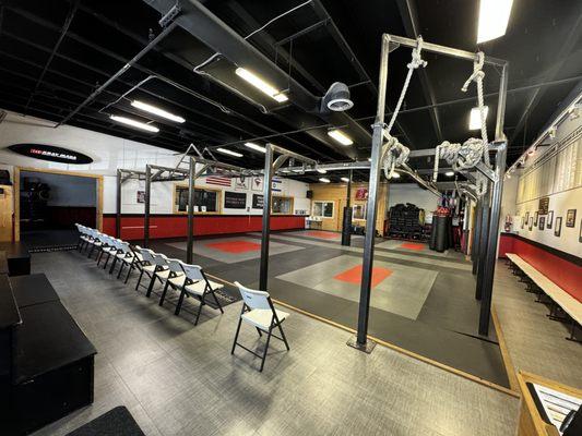 Mat 1 over 1500 sq feet of training area.