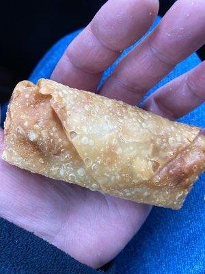 Tiny egg roll.