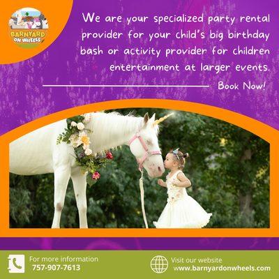 Yes! We have unicorn rentals traveling to your location!!