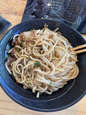 Beef and Slices Roast Pork Rice Noodle mixed up!