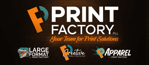 We now offer many services in house including; commercial print, large format, apparel & more.