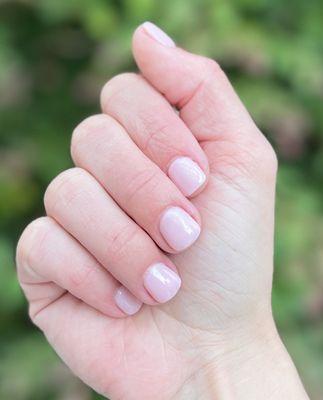 Hard gel manicure