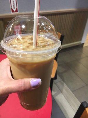 Iced french vanilla coffee