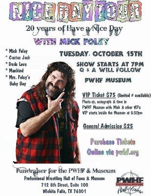 Nice Day Tour hits PWHF Tuesday,  October 15th  Few tickets are still available!!!!  pwhf.simpletix.com