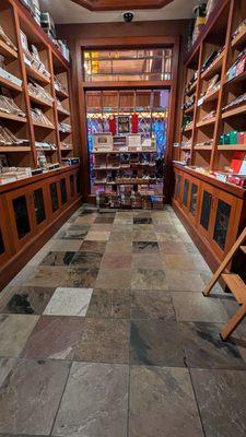 A view of the humidor