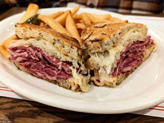 The Reuben and fries. Nate and Al's