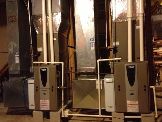 High Efficiency Forced Hot Air Furnaces.