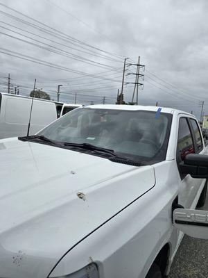 Truck and automotive window installation