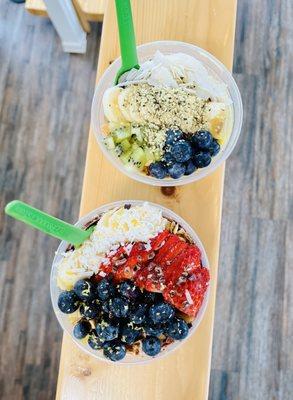 Açaí Bowl and the Pitaya Bowl.