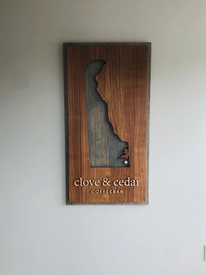 Clove&Cedar sign