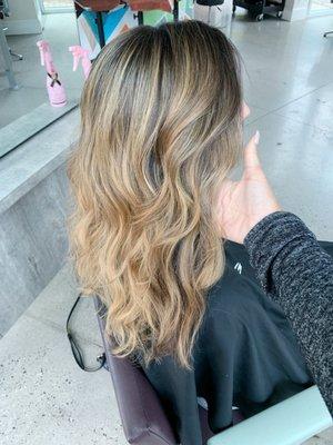 Balayage highlights by Isis