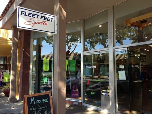 Fleet Feet store in downtown Menlo Park off Santa Cruz Avenue.