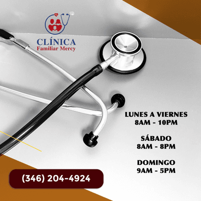 Clínica Familiar Mercy
.
914 Edgebrook Dr, Suite A, Houston, TX 77034
.
(346) 204-4924