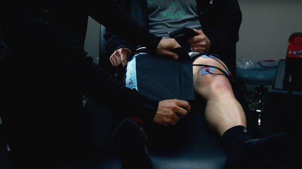 GameReady cryotherapy and Compex Muscle Stimulation