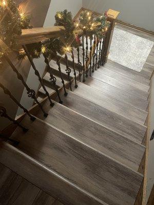 New LVP Stairs for Christmas.