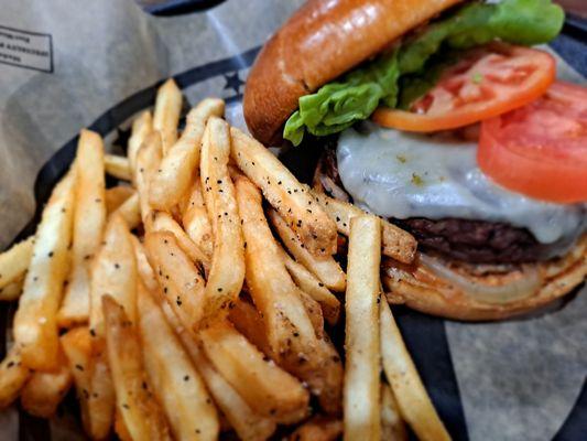 One of the best Wagyu burgers on an amazing brioche bun. YUMMY!!!