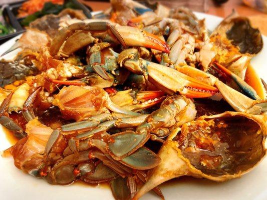 Marinated crab