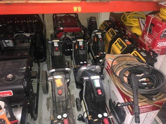 Compressors, Battery Chargers and maintainers, Hoses etc.