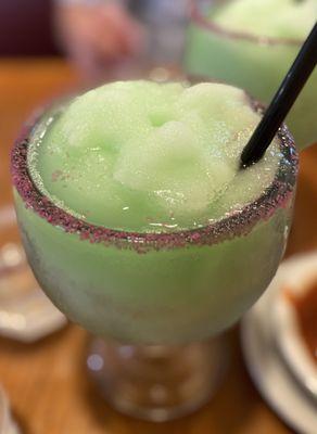 Med Frozen Margaritas are pretty but they taste like a fake mix. Wouldn't order again :(