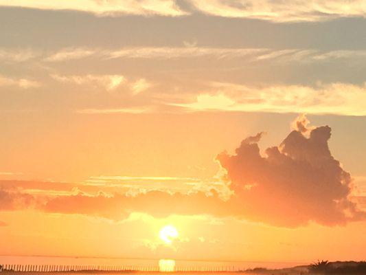 Sunrise over the bay at NAS Corpus Christi